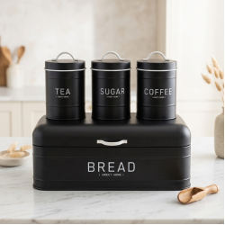 Metal Jar Set - 4 Pcs
